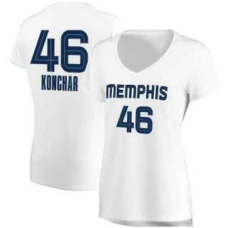 Women's John Konchar Memphis Grizzlies White Fast Break Jersey - Association Edition