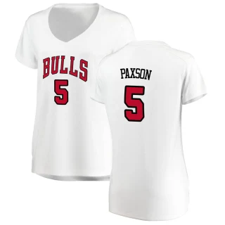 Women's John Paxson Chicago Bulls White Fast Break Jersey - Association Edition