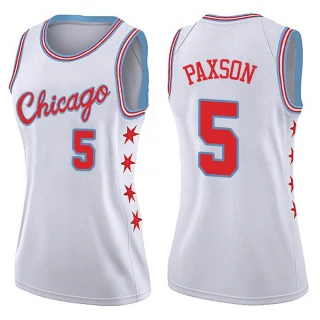 Women's John Paxson Chicago Bulls White Swingman Jersey - City Edition