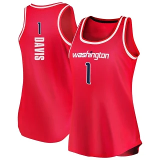 Women's Johnny Davis Washington Wizards Red Fast Break Tank Jersey - Icon Edition