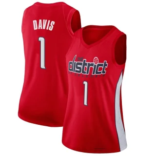 Women's Johnny Davis Washington Wizards Red Swingman 2018/19 Jersey - Earned Edition