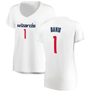 Women's Johnny Davis Washington Wizards White Fast Break Jersey - Association Edition