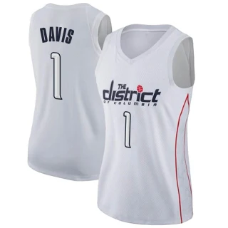 Women's Johnny Davis Washington Wizards White Swingman Jersey - City Edition