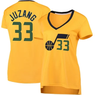 Women's Johnny Juzang Utah Jazz Gold Fast Break Jersey - Statement Edition
