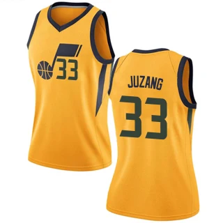 Women's Johnny Juzang Utah Jazz Gold Swingman Jersey - Statement Edition