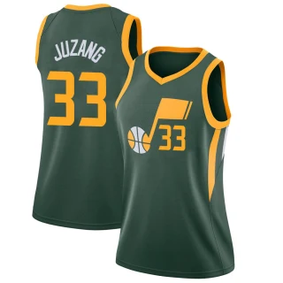 Women's Johnny Juzang Utah Jazz Green Swingman 2018/19 Jersey - City Edition