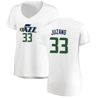 Women's Johnny Juzang Utah Jazz White Fast Break Jersey - Association Edition