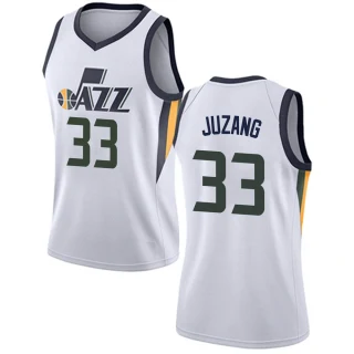 Women's Johnny Juzang Utah Jazz White Swingman Jersey - Association Edition