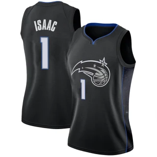 Women's Jonathan Isaac Orlando Magic Black Swingman 2018/19 Jersey - City Edition