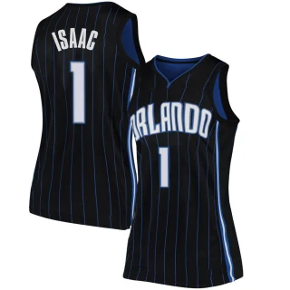 Women's Jonathan Isaac Orlando Magic Black Swingman Jersey - Statement Edition