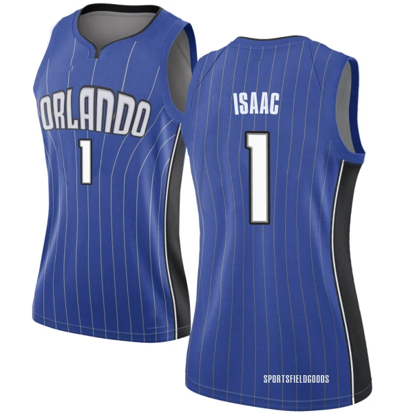 Women's Jonathan Isaac Orlando Magic Royal Swingman Jersey - Icon Edition