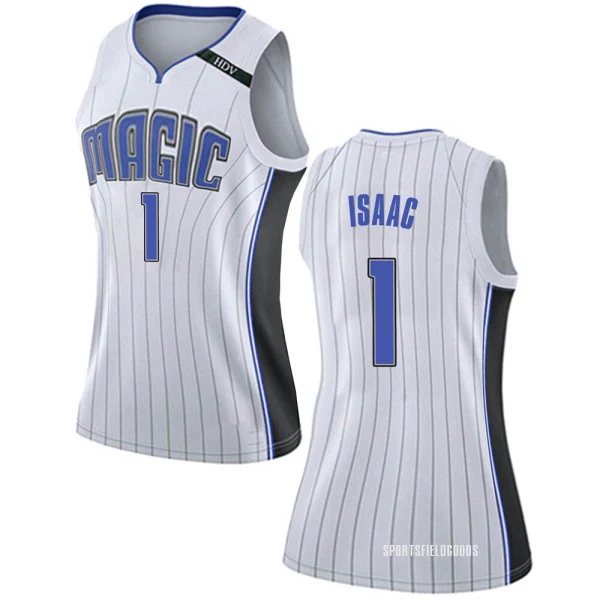 Women's Jonathan Isaac Orlando Magic White Swingman Jersey - Association Edition