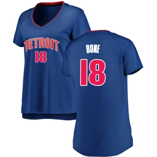 Women's Jordan Bone Detroit Pistons Royal Fast Break Jersey - Icon Edition