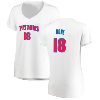 Women's Jordan Bone Detroit Pistons White Fast Break Jersey - Association Edition
