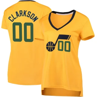 Women's Jordan Clarkson Utah Jazz Gold Fast Break Jersey - Statement Edition