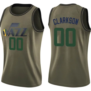Women's Jordan Clarkson Utah Jazz Green Swingman Salute to Service Jersey