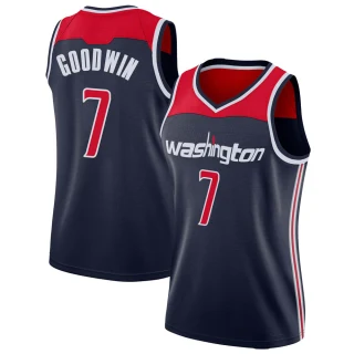Women's Jordan Goodwin Washington Wizards Navy Swingman Jersey - Statement Edition