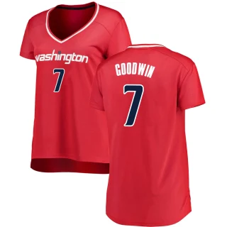 Women's Jordan Goodwin Washington Wizards Red Fast Break Jersey - Icon Edition
