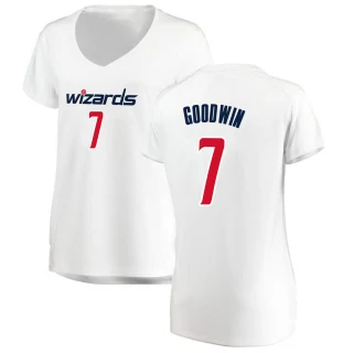 Women's Jordan Goodwin Washington Wizards White Fast Break Jersey - Association Edition