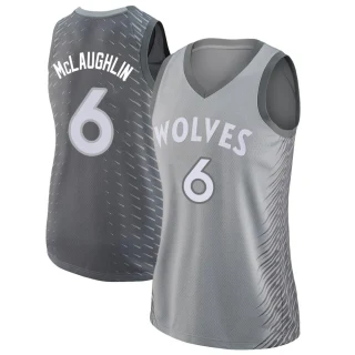Women's Jordan McLaughlin Minnesota Timberwolves Swingman Silver Jersey - City Edition