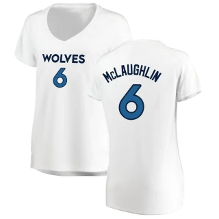 Women's Jordan McLaughlin Minnesota Timberwolves White Fast Break Jersey - Association Edition