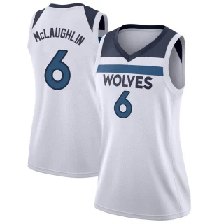 Women's Jordan McLaughlin Minnesota Timberwolves White Swingman Jersey - Association Edition
