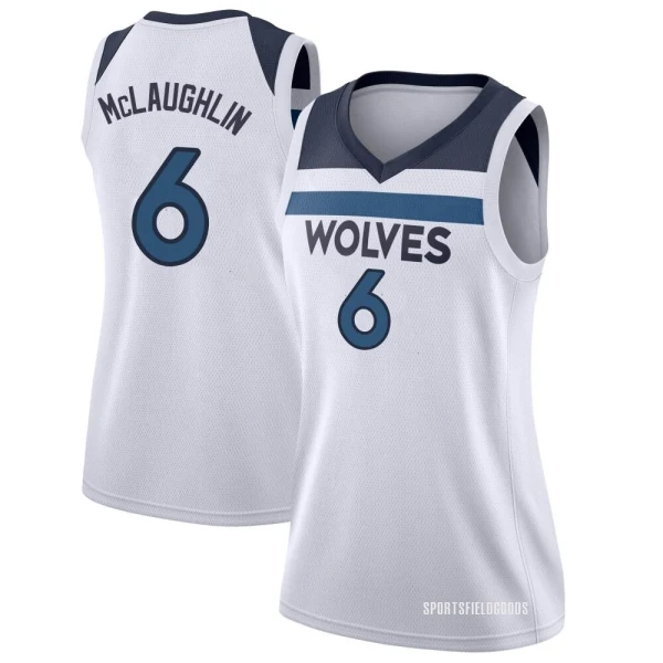 Women's Jordan McLaughlin Minnesota Timberwolves White Swingman Jersey - Association Edition