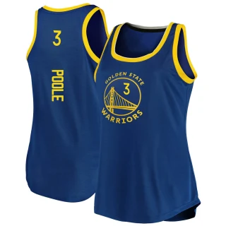 Women's Jordan Poole Golden State Warriors Gold Fast Break Royal 2019/20 Tank Jersey - Icon Edition