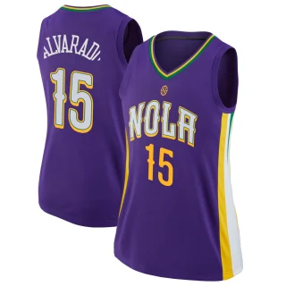 Women's Jose Alvarado New Orleans Pelicans Purple Swingman Jersey - City Edition