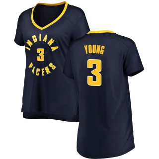 Women's Joseph Young Indiana Pacers Navy Fast Break Jersey - Icon Edition