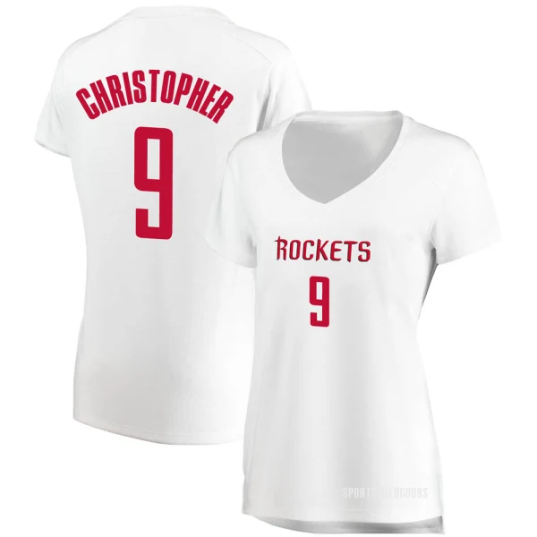 Women's Josh Christopher Houston Rockets White Fast Break Jersey - Association Edition
