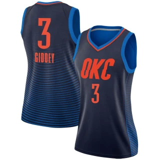 Women's Josh Giddey Oklahoma City Thunder Navy Swingman Jersey - Statement Edition