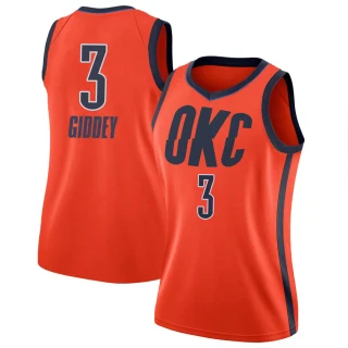 Women's Josh Giddey Oklahoma City Thunder Orange Swingman 2018/19 Jersey - Earned Edition
