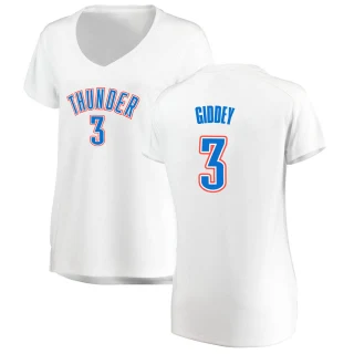 Women's Josh Giddey Oklahoma City Thunder White Fast Break Replica Jersey - Association Edition