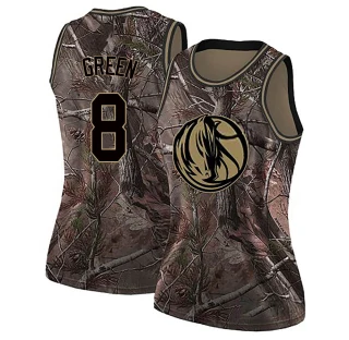 Women's Josh Green Dallas Mavericks Green Swingman Camo Realtree Collection Jersey