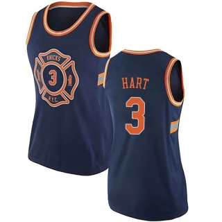 Women's Josh Hart New York Knicks Navy Blue Authentic Jersey - City Edition