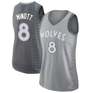 Women's Josh Minott Minnesota Timberwolves Swingman Silver Jersey - City Edition