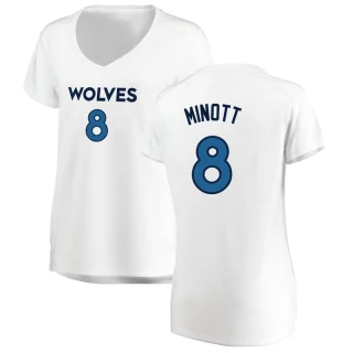 Women's Josh Minott Minnesota Timberwolves White Fast Break Jersey - Association Edition