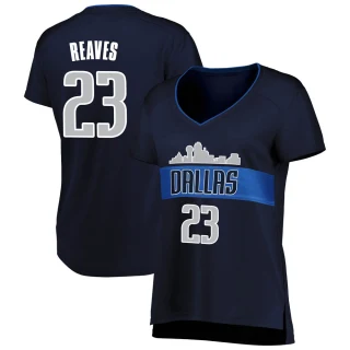 Women's Josh Reaves Dallas Mavericks Navy Fast Break Jersey - Statement Edition