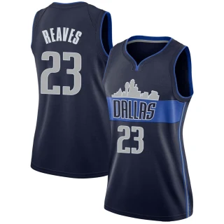 Women's Josh Reaves Dallas Mavericks Navy Swingman Jersey - Statement Edition