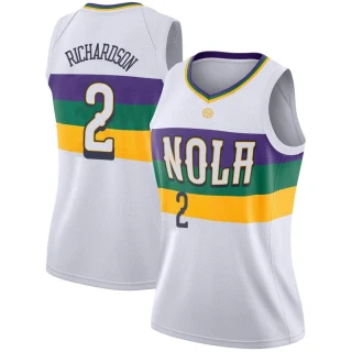 Women's Josh Richardson New Orleans Pelicans White Swingman 2018/19 Jersey - City Edition
