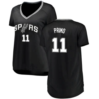 Women's Joshua Primo San Antonio Spurs Black Fast Break Jersey - Icon Edition