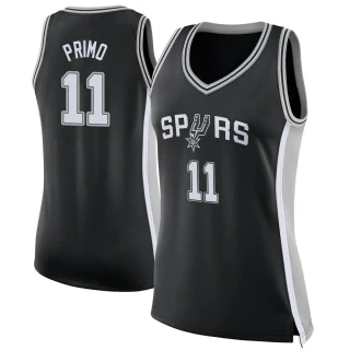 Women's Joshua Primo San Antonio Spurs Black Swingman Jersey - Icon Edition