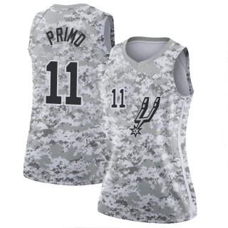 Women's Joshua Primo San Antonio Spurs White Swingman 2018/19 Jersey - Earned Edition