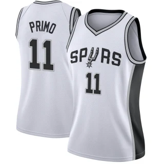 Women's Joshua Primo San Antonio Spurs White Swingman Jersey - Association Edition