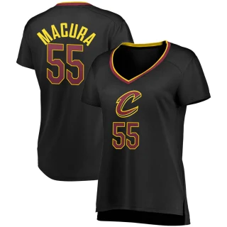 Women's J.P. Macura Cleveland Cavaliers Black Fast Break Jersey - Statement Edition