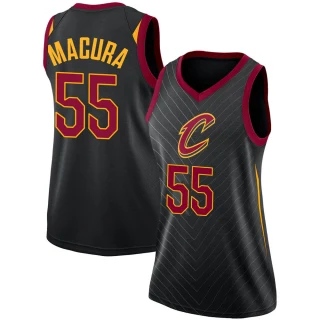 Women's J.P. Macura Cleveland Cavaliers Black Swingman Jersey - Statement Edition