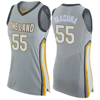 Women's J.P. Macura Cleveland Cavaliers Gray Swingman Jersey - City Edition