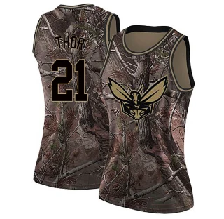Women's JT Thor Charlotte Hornets Camo Swingman Realtree Collection Jersey