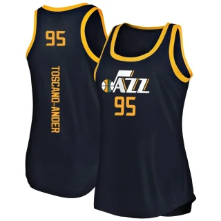 Women's Juan Toscano-Anderson Utah Jazz Navy Fast Break Tank Jersey - Icon Edition